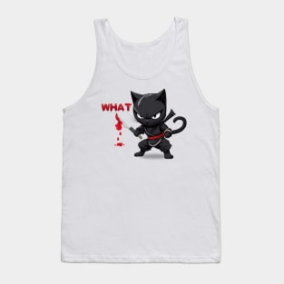 Spooky Lockdown Ninja Cat Tank Top